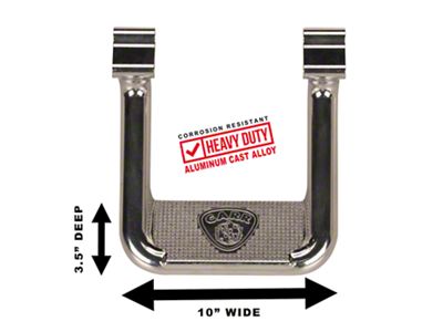 Carr Hoop II Side Steps; Polished; Pair (07-21 Tundra)
