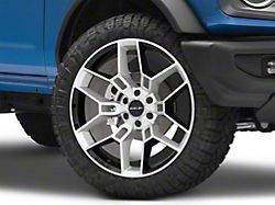 Carroll Shelby Wheels CS45 Chrome Powder with Black Inserts 6-Lug Wheel; 22x9.5; 12mm Offset (22-26 Bronco Raptor)