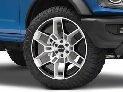 Carroll Shelby Wheels CS45 Chrome Powder with Black Inserts 6-Lug Wheel; 22x9.5; 12mm Offset (22-25 Bronco Raptor)