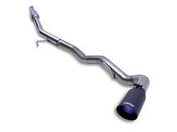 Carven Exhaust Over-Axle Dump Single Exhaust System with Black Tip; Side Exit (20-25 3.6L Jeep Gladiator JT)