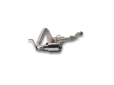 Carven Exhaust Progressive Series Single Exhaust System with Polished Tip; Side Exit (16-23 3.5L Tacoma)