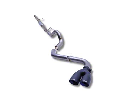 Carven Exhaust Signature Series Single Exhaust System with Black Tip; Side Exit (22-25 Tundra w/o Electronic Bed Step)
