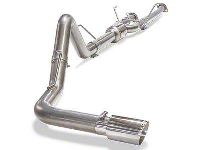 Carven Exhaust Single Exhaust System with Polished Tip; Side Exit (14-21 5.7L Tundra)