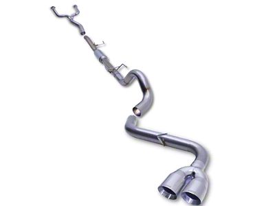 Carven Exhaust Single Exhaust System with Polished Tips; Side Exit (22-25 Tundra, Excluding Hybrid, Platinum & TRD Pro)