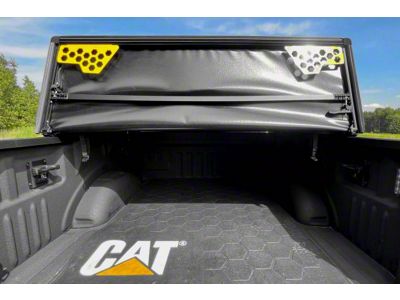 CAT Soft Vinyl Tri-Fold Tonneau Cover with Rigid Hex Grid MOLLE Panels (16-23 Tacoma)