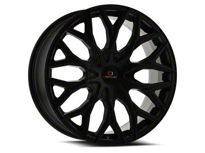 Cavallo CLV-37 Satin Black 6-Lug Wheel; 20x8.5; 15mm Offset (03-09 4Runner)