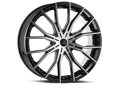 Cavallo CLV-36 Gloss Black and Machined 5-Lug Wheel; 18x8; 35mm Offset (21-25 Bronco Sport)