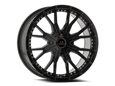 Cavallo CLV-36 Gloss Black 5-Lug Wheel; 22x8.5; 38mm Offset (21-25 Bronco Sport)