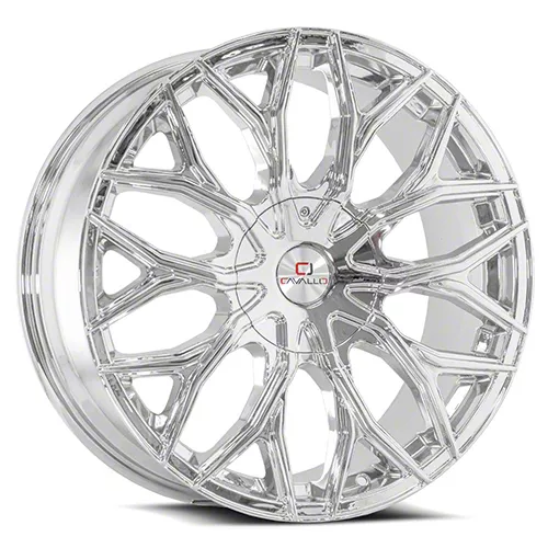 Cavallo Jeep Cherokee CLV-37 Nano Chrome Wheel; 18x8; 35mm