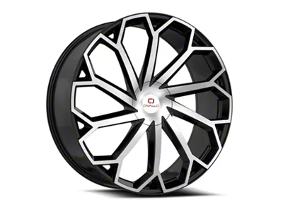 Cavallo CLV-51 Gloss Black and Machined Wheel; 18x8; 35mm Offset (15-23 Jeep Renegade BU)