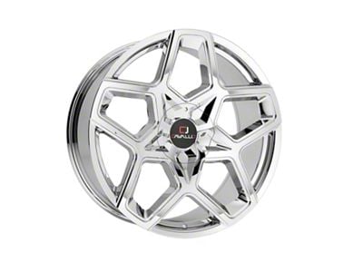 Cavallo CLV-25 Nano Chrome Wheel; 22x8.5; 38mm Offset (97-06 Jeep Wrangler TJ)