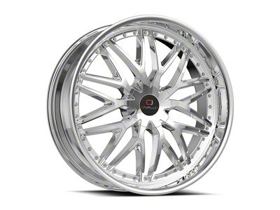 Cavallo CLV-46 Nano Chrome Wheel; 22x8.5; 38mm Offset (87-95 Jeep Wrangler YJ)