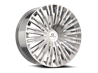 Cavallo CLV-48 Chrome Wheel; 22x8.5; 38mm Offset (87-95 Jeep Wrangler YJ)