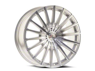 Cavallo CLV-34 Silver and Machined 6-Lug Wheel; 20x8.5; 15mm Offset (24-25 Tacoma)