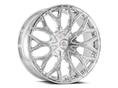 Cavallo CLV-37 Nano Chrome 6-Lug Wheel; 20x8.5; 20mm Offset (04-15 Titan)
