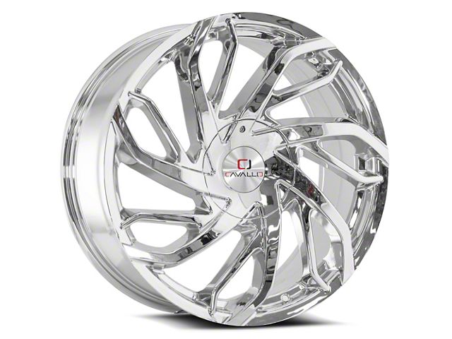 25mm Offset Rims Cavallo Tundra CLV-29 Chrome 6-Lug Wheel; 22x9.5; 25mm Offset CLV ...