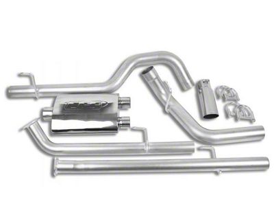 CGS Motorsports Aluminized Single Exhaust System with Polished Tip; Side Exit (07-13 5.7L Tundra)