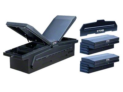 Chandler Truck Accessories ADAPT Gullwing Tool Box Bundle; Black (Universal; Some Adaptation May Be Required)