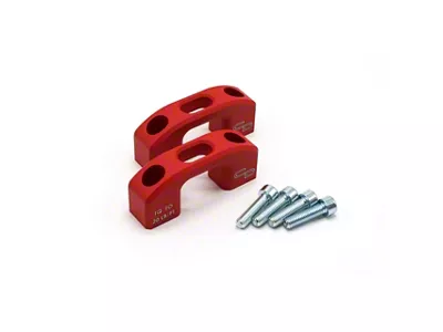 Charvonia Design Bed Tie-Down Anchors; Red (04-25 Frontier)