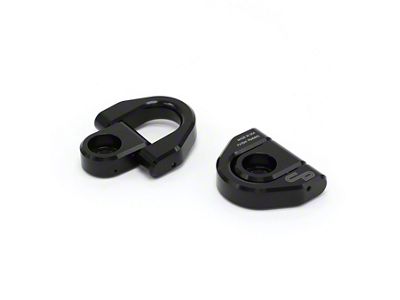 Charvonia Design Billet Tie Down D-Rings, Black Anodize (20-25 Jeep Gladiator JT)