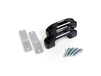 Charvonia Design Rail Tie-Down Anchors; Black Anodize (20-25 Jeep Gladiator JT w/ Trail Rail System)