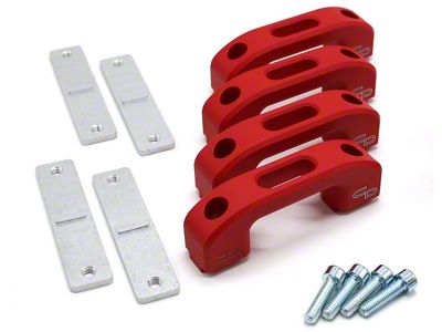 Charvonia Design Rail Tie Down Kit; Black (20-25 Jeep Gladiator JT)