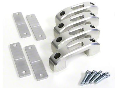 Charvonia Design Rail Tie Down Kit; Silver Anodized (20-25 Jeep Gladiator JT)