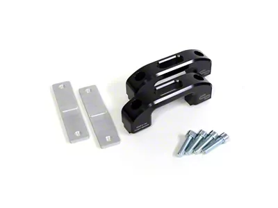 Charvonia Design Rail Tie-Down Anchors; Black Anodize (05-25 Tacoma w/ OEM Bed Rails)