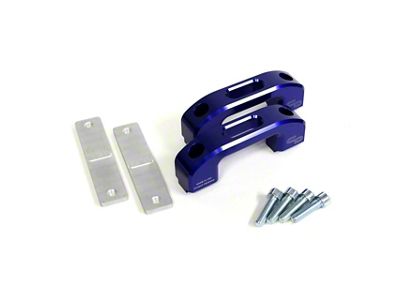 Charvonia Design Rail Tie-Down Anchors; Blue Anodize (05-25 Tacoma w/ OEM Bed Rails)
