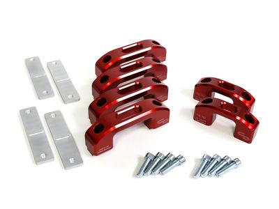 Charvonia Design Tie-Down Kit; Red Anodize (05-25 Tacoma)