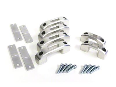 Charvonia Design Tie-Down Kit; Silver Anodize (05-25 Tacoma)