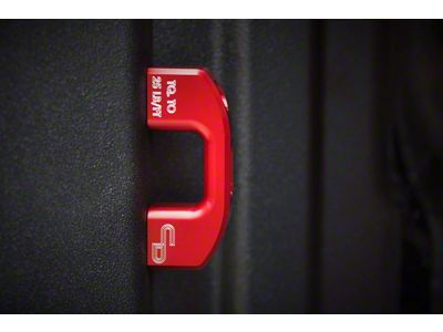 Bed Tie-Down Anchors; Red (07-25 Tundra)