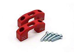 Charvonia Design Bed Tie-Down Anchors; Red Textured (07-25 Tundra)