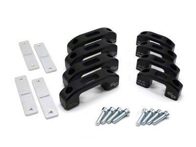 Charvonia Design Tie-Down Kit; Black Textured (07-25 Tundra)
