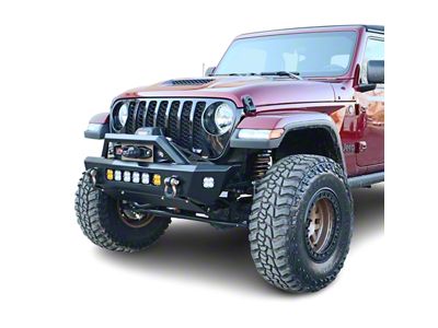 Chassis Unlimited Octane Series Winch Front Bumper; Black Textured (20-25 Jeep Gladiator JT)