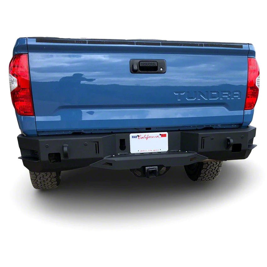 Chassis Unlimited Tundra Octane Series Rear Bumper; Not PreDrilled for Backup Sensors; Black