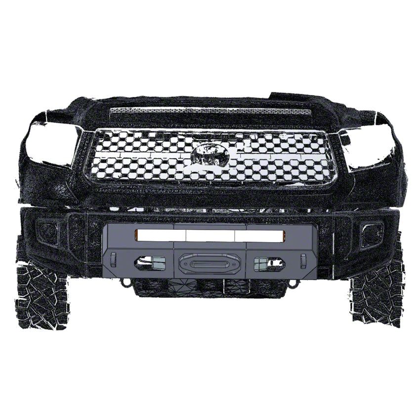 Chassis Unlimited Tundra Prolite Winch Front Bumper; Black Textured