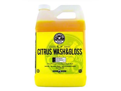 Chemical Guys Citrus Wash and Gloss Concentrated Ultra Premium Hyper Wash and Gloss; 1-Gallon