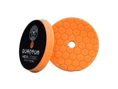 Chemical Guys Orange Hex-Logic Quantum Medium-Heavy Cutting Pad; 6-Inch