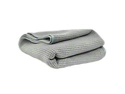 Chemical Guys Waffle Weave Gray Matter Microfiber Drying Towel; 36-Inch x 25-Inch 