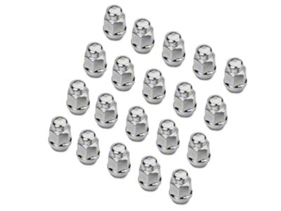 Chrome Acorn Lug Nut Kit; 1/2-Inch x 20; Set of 20 (07-18 Jeep Wrangler JK)