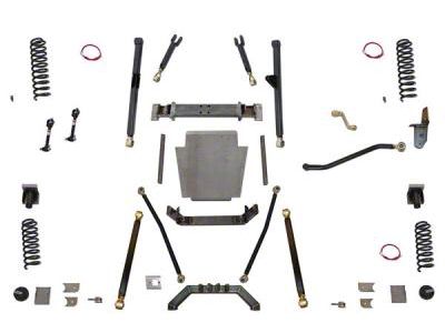 Clayton Off Road 6.50-Inch Long Arm Suspension Lift Kit with Rear Coil Conversion (84-01 Jeep Cherokee XJ)