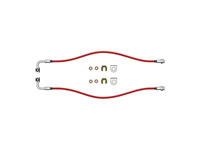 Clayton Off Road Front Brake Lines; 36-Inch (99-04 Jeep Grand Cherokee WJ)
