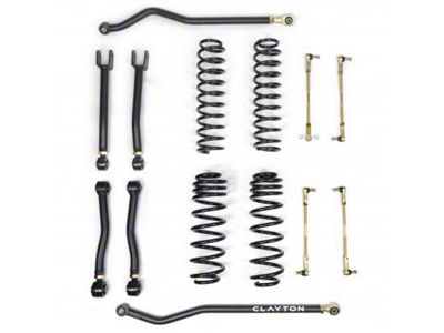 Clayton Off Road 2.50-Inch Ride Right+ Suspension Lift Kit (20-25 3.0L EcoDiesel Jeep Wrangler JL 2-Door)