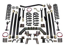 Clayton Off Road 4-Inch Long Arm Suspension Lift Kit with Rear 5-Inch Stretch (97-06 Jeep Wrangler TJ)