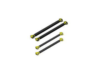 Clayton Off Road Pro Series Double Adjustable 5-Inch Stretch Long Rear Upper and Lower Control Arms (97-06 Jeep Wrangler TJ)