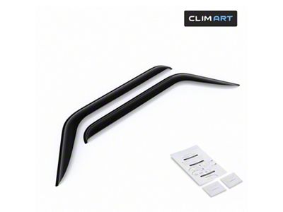 Tape-On Window Deflectors; Front (20-25 Jeep Gladiator JT)