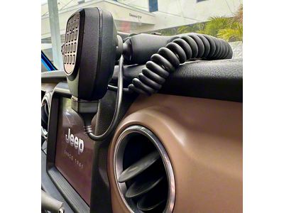 CMM Offroad C.B. Clip Mount with Stanchion; Black (20-25 Jeep Gladiator JT)