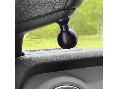 CMM Offroad Single A-Pillar Ball Mount Solution with 1-Inch Ball; Black; Driver or Passenger Side (24-25 Jeep Wrangler JL)