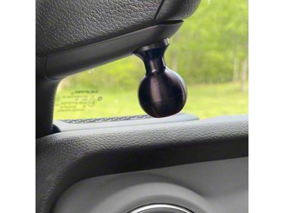 CMM Offroad Single A-Pillar Ball Mount Solution with 20mm Ball; Black; Driver or Passenger Side (24-25 Jeep Wrangler JL)
